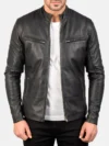Ionic Black Leather Jacket
